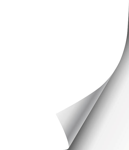 Page Curl Page curl with shadow on a blank sheet of paper, design element for advertising and promotional message isolated on white background. EPS 10 vector illustration. corner tip stock illustrations