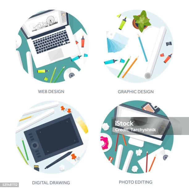 Graphic Web Design Drawing And Painting Development Illustration ...
