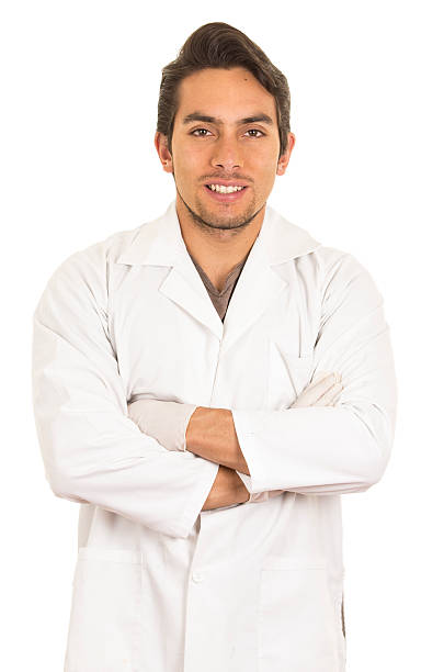 istock male lab researcher technician scientist doctor wearing white coat 531481209