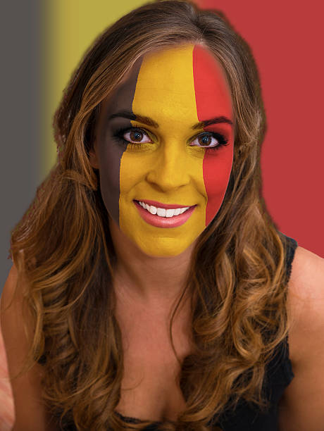 istock Face with flag of Belgium 531484826