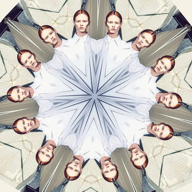 Kaleidoscope pattern made from photography
