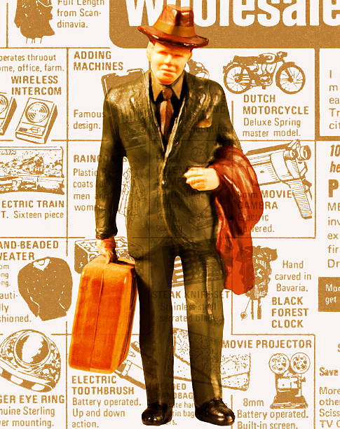 istock Businessman With Suitcase and Hat 531486185