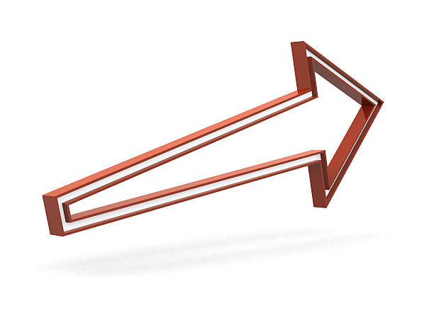 istock Illustration with metallic arrow symbol (brown collection) 531488025