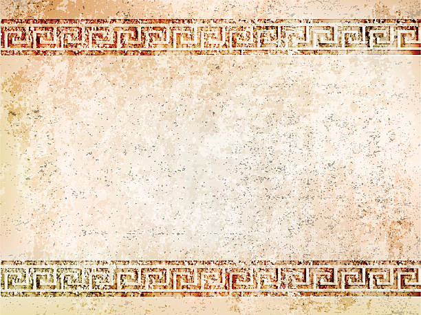 illustrations, cliparts, dessins animés et icônes de fond avec ornement grec antique mur meander.vector illustration - greece