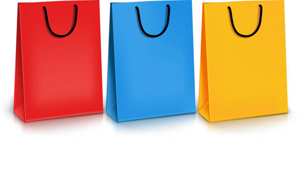 istock Set of Colorful Empty Shopping Bags Isolated. Vector Illustration 531491945