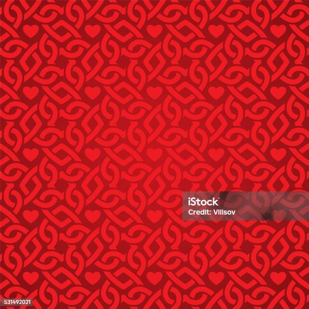 Red Arab Pattern Red Pattern Stock Illustration - Download Image Now - 2015, Anniversary ...