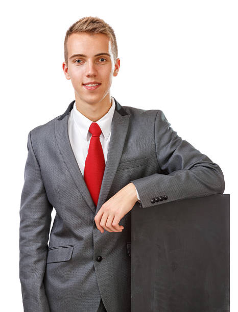 istock Business  holding black chalkboard 531494037