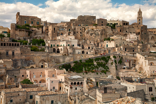 The Ancient town of  Matera in southern Italy.