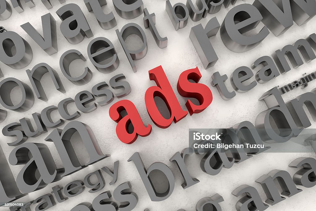 ads ads and related words 2015 Stock Photo