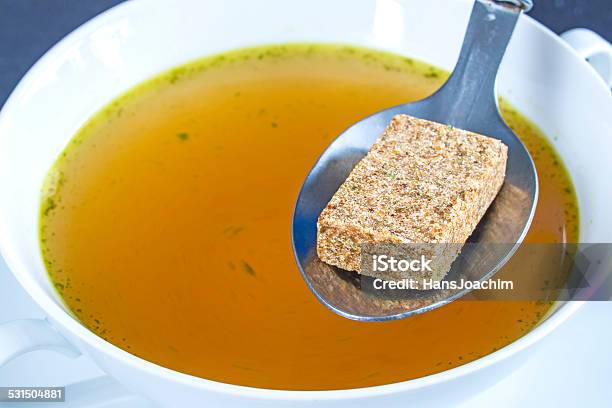 Stock Cube With Broth Stock Photo - Download Image Now - 2015, Beef, Bouillon
