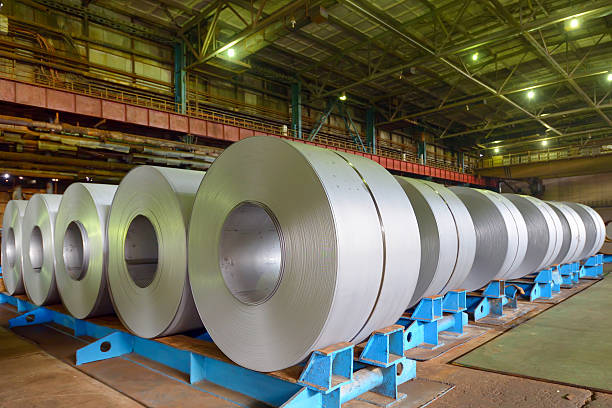 istock rolls of steel sheet 531504953
