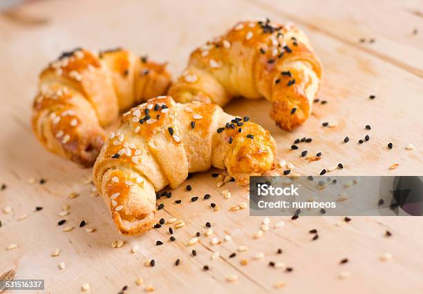Homemade Croissant Stock Photo - Download Image Now - 2015, Baked, Baked Pastry Item