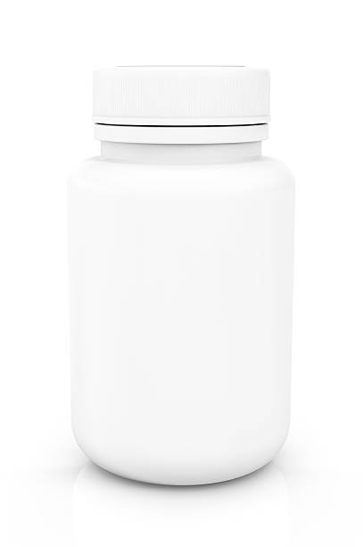 istock White blank medical pills container 531516597