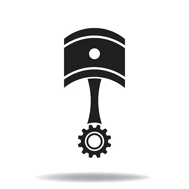 Vector illustration of Piston icon