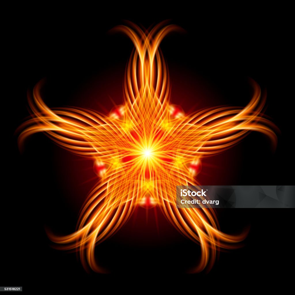 Golden Pattern On The Black Background Stock Illustration - Download