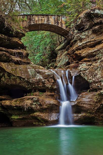 istock Upper Falls At Old Mans Cave In Hocking Hills 531518551