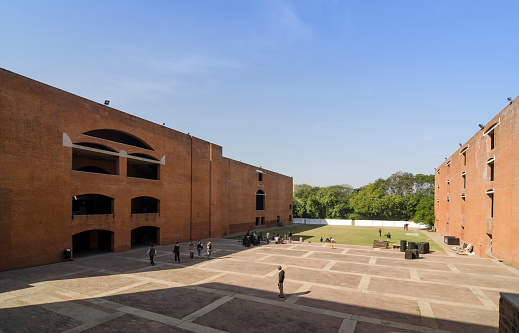Ahmedabad, India - December 26, 2014: Asian College students at Indian Institute of Management. The Indian Institute of Management Ahmedabad (IIM Ahmedabad or IIM-A) is a public business school located in Ahmedabad, Gujarat, India.