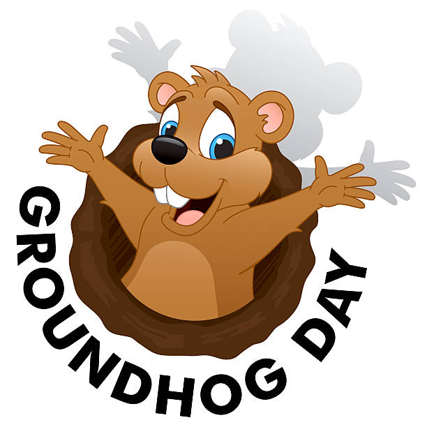 день сурка - groundhog day стоковые фото и изображения