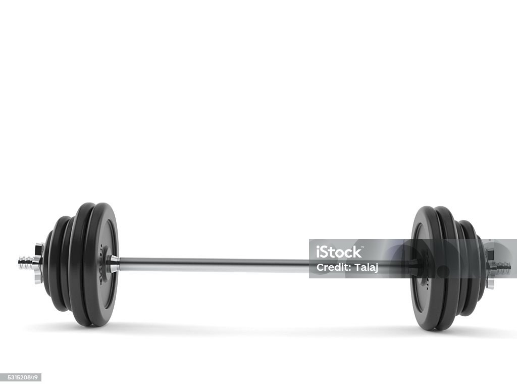 Barbell Barbell isolated on white background Barbell Stock Photo
