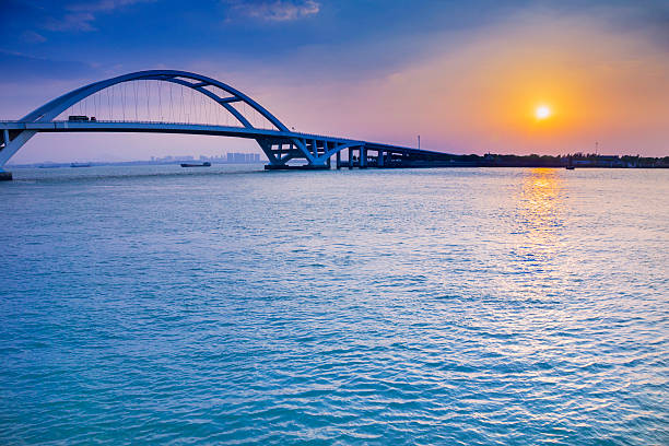 istock Xiamen wuyuan bridge at sunrisse 531521431