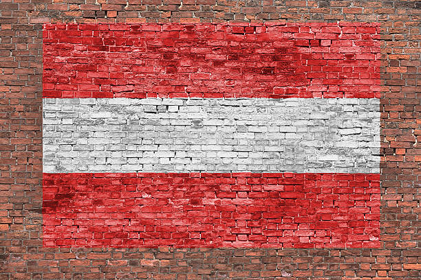 istock Flag of Austria painted over brick wall 531522431