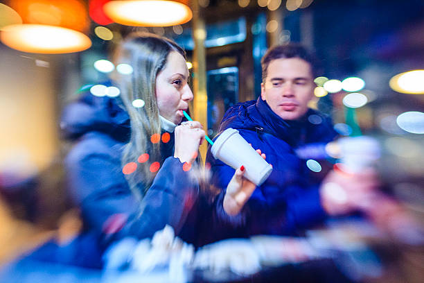 istock Man and women in the cafe 531522953