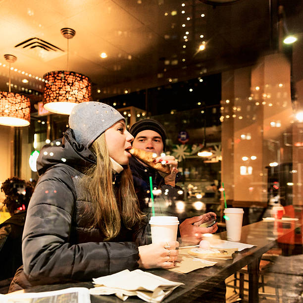 istock Man and women in the cafe 531522985