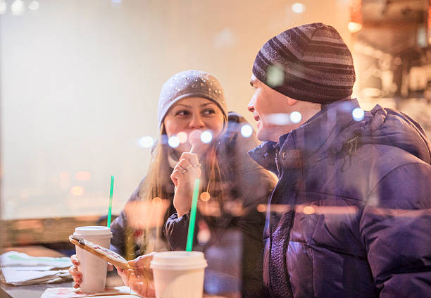 istock Man and women in the cafe 531522987