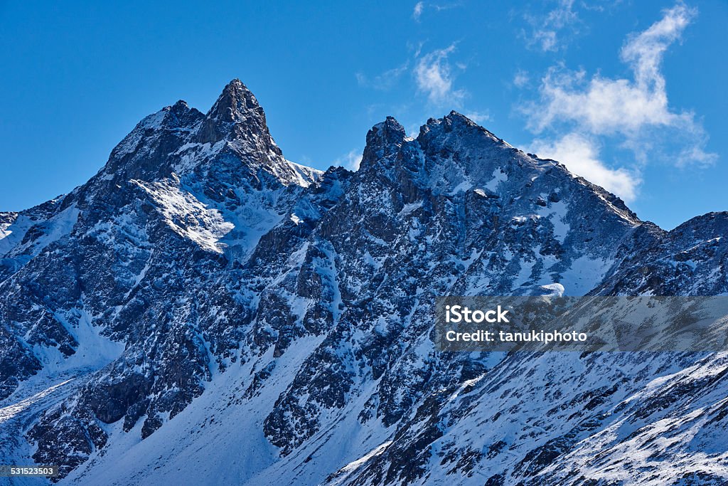 Piz Muragl Piz Muragl, a 3157m peak in the Alp Languard range. Samedan. Majola District. Graubünden Canton. Switzerland. 2015 Stock Photo