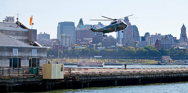 new york city, stati uniti d'america, sikorsky vh - 3d - vh 3 foto e immagini stock