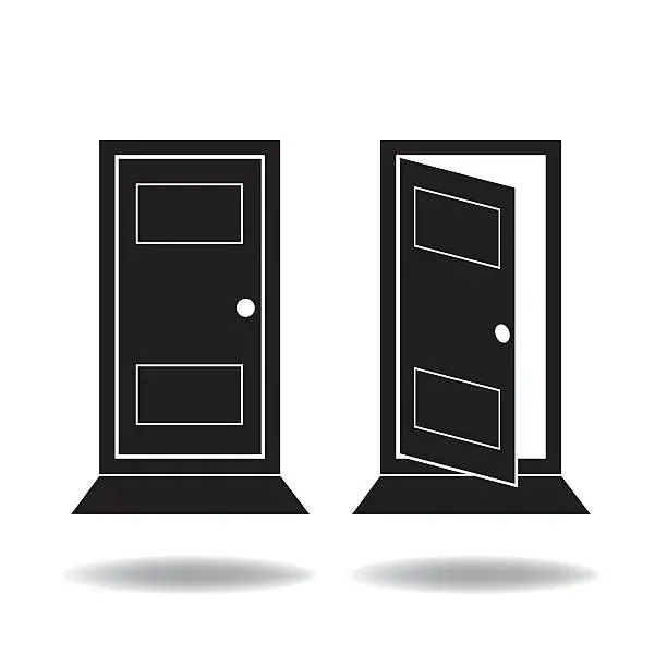 Vector illustration of Doors icon