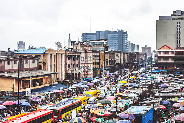 istock Lagos downtown market streets. 531534753
