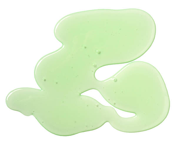 transparent gel transparent green gel isolated on white blob photos stock pictures, royalty-free photos & images