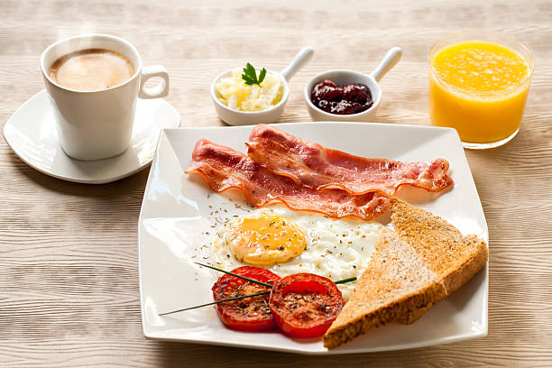 istock Continental breakfast with coffee and orange juice. 531535383