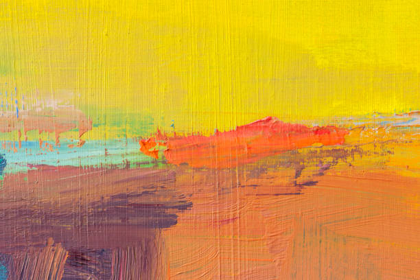 istock Abstract painted yellow and orange art backgrounds. 531535476