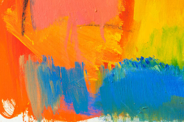 istock Abstract painted red green and blue art backgrounds. 531537104
