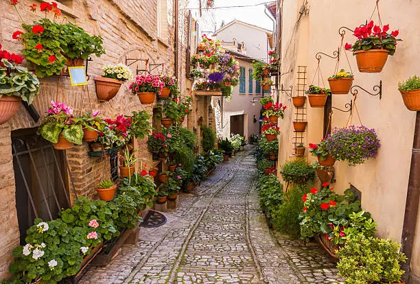 Spello. Medieval town in central Italy in Umbria
