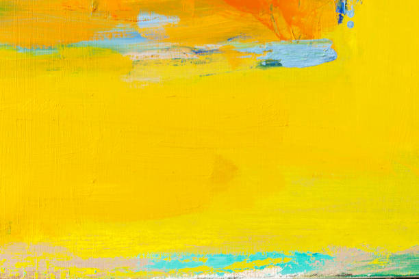istock Abstract painted yellow and orange art backgrounds. 531539844