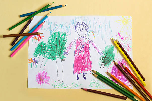 istock Children's drawing for Mother's Day 531540352
