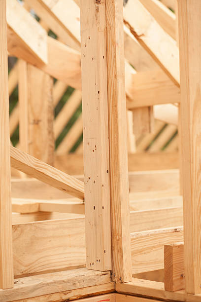 istock Construction job site. Framed building.  No people. 531544200