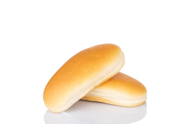 istock Hot dog buns isolated on white background 531549422