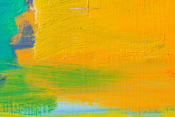 istock Abstract painted yellow and orange art backgrounds. 531550892