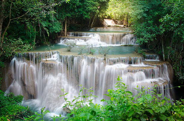 istock Deep forest Waterfall ,Huay Mae Khamin, Kanchanaburi ,Thailand 531562502