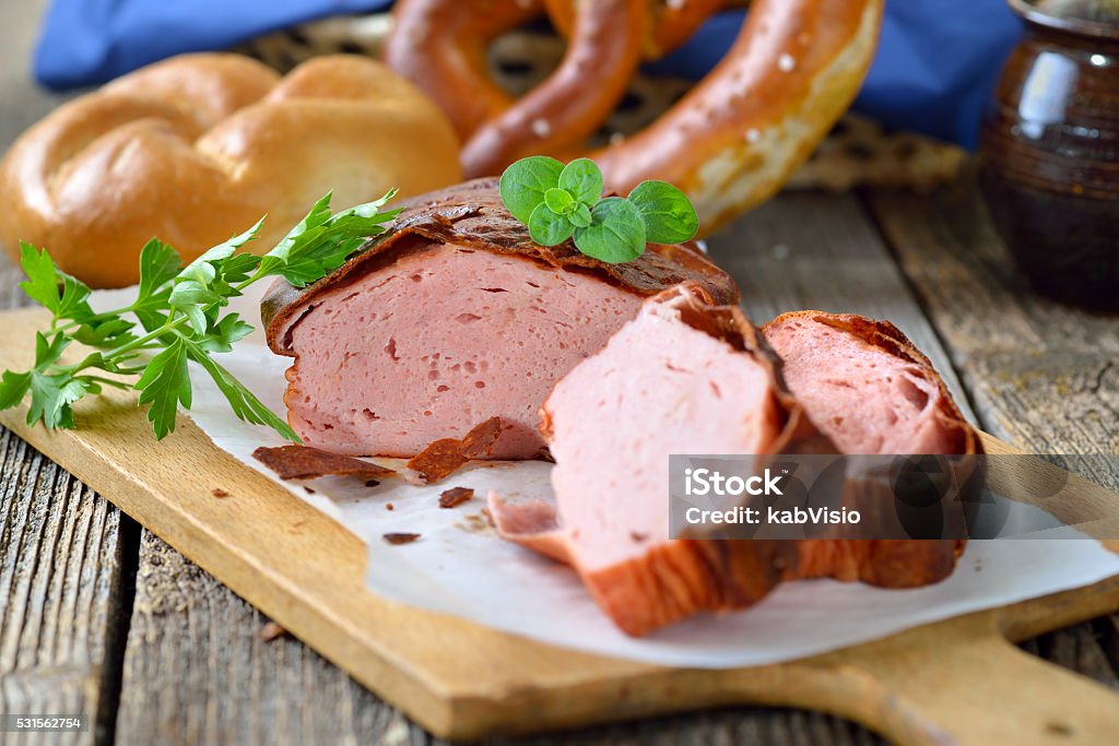 Bayerische meat loaf - Lizenzfrei Leberkäse Stock-Foto