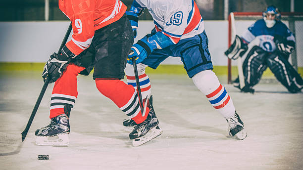 istock Ice hockey players duel 531563228