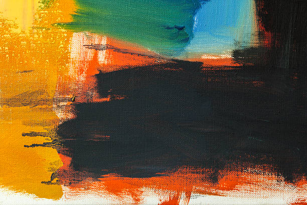 istock Abstract painted red yellow and blue art backgrounds. 531563432