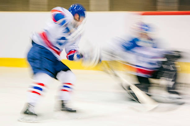 istock Ice hockey face off 531563924