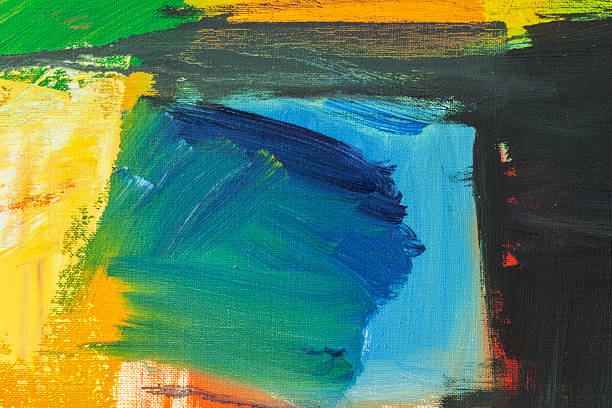 istock Abstract painted red yellow and blue art backgrounds. 531563948