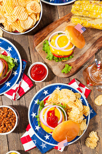 istock Homemade Memorial Day Hamburger Picnic 531564464