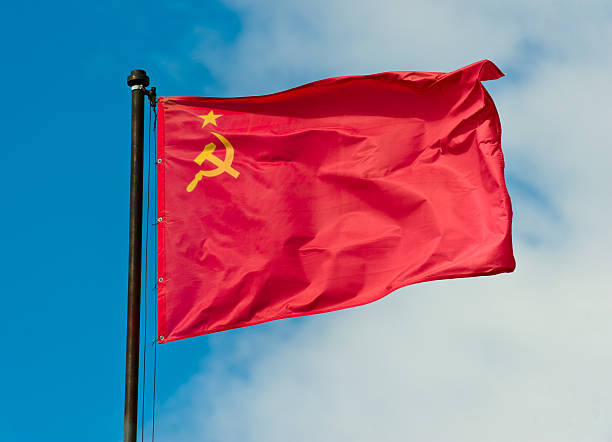 istock flag of the USSR on the sky 531564504